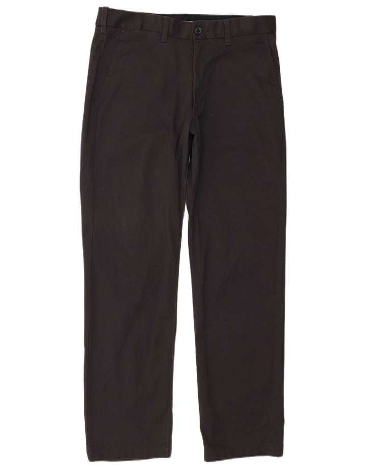 Calça chino masculina Marks & Spencer reta regular fit W32 L31 cinza