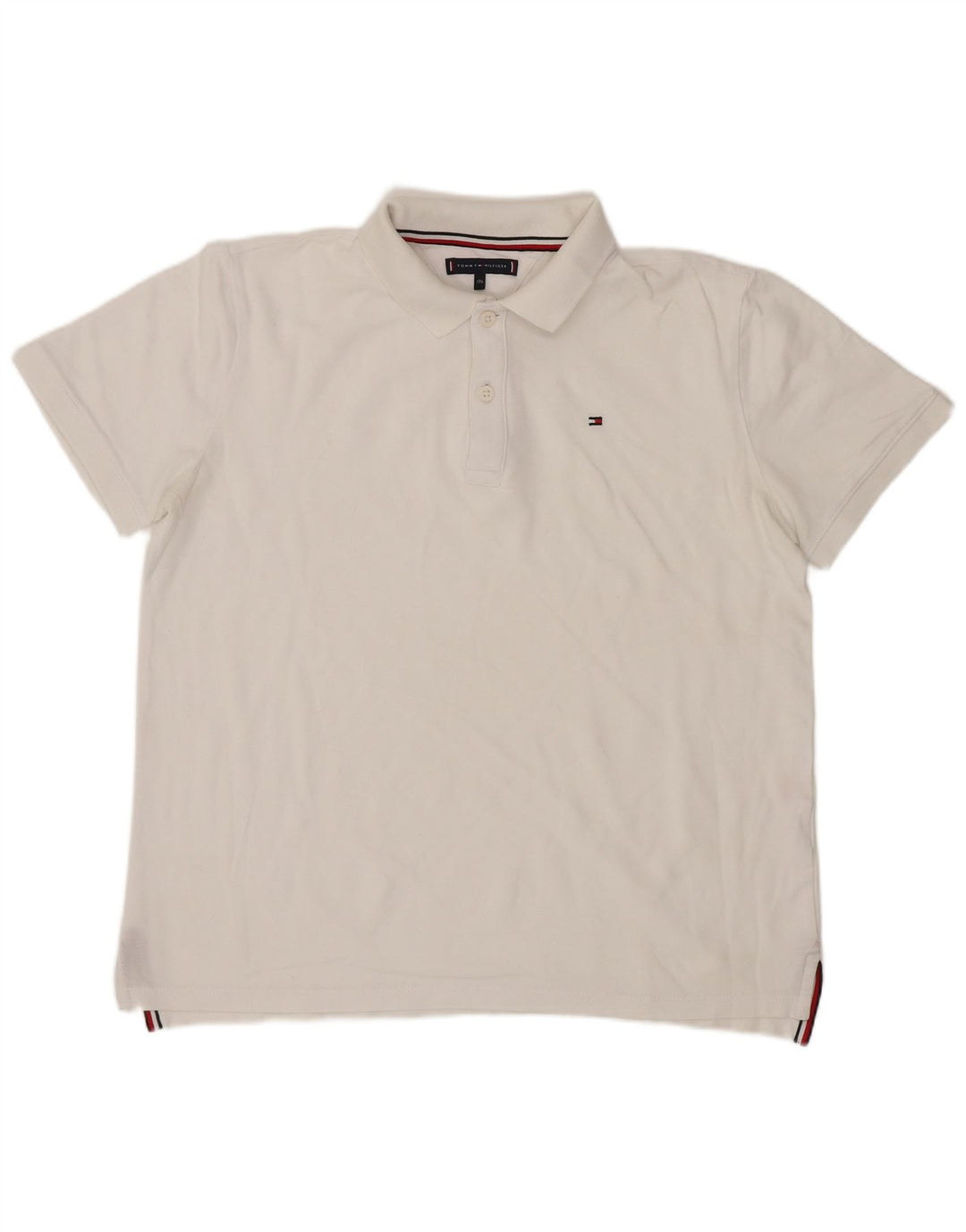 Camisa polo masculina Tommy Hilfiger 15-16 anos branca