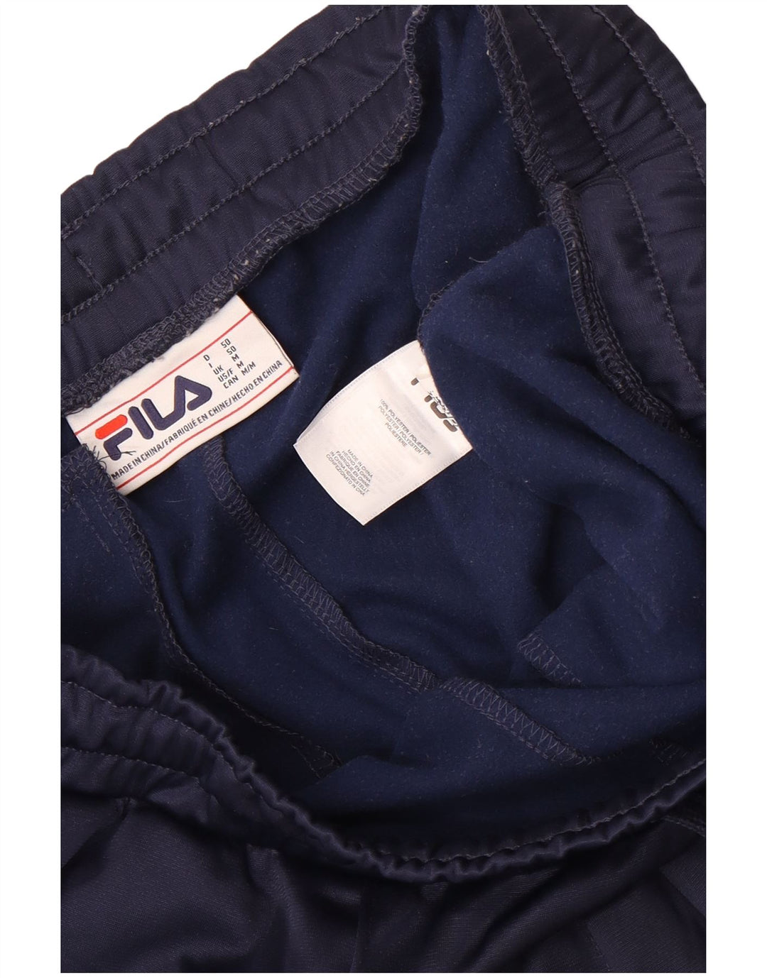 Calça de treino masculina Fila joggers poliéster azul marinho médio