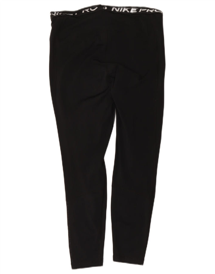 Leggings Nike Dri Fit Crop Graphic UK 14 Grande Poliéster Preto