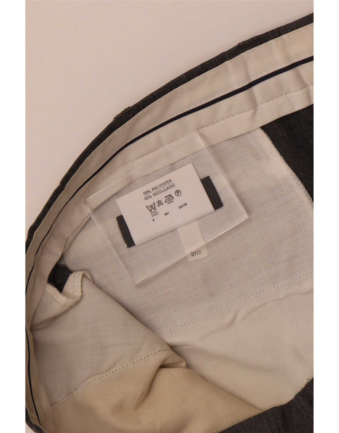 Calça masculina Marks & Spencer St. Michael Straight Suit W38 L33 cinza