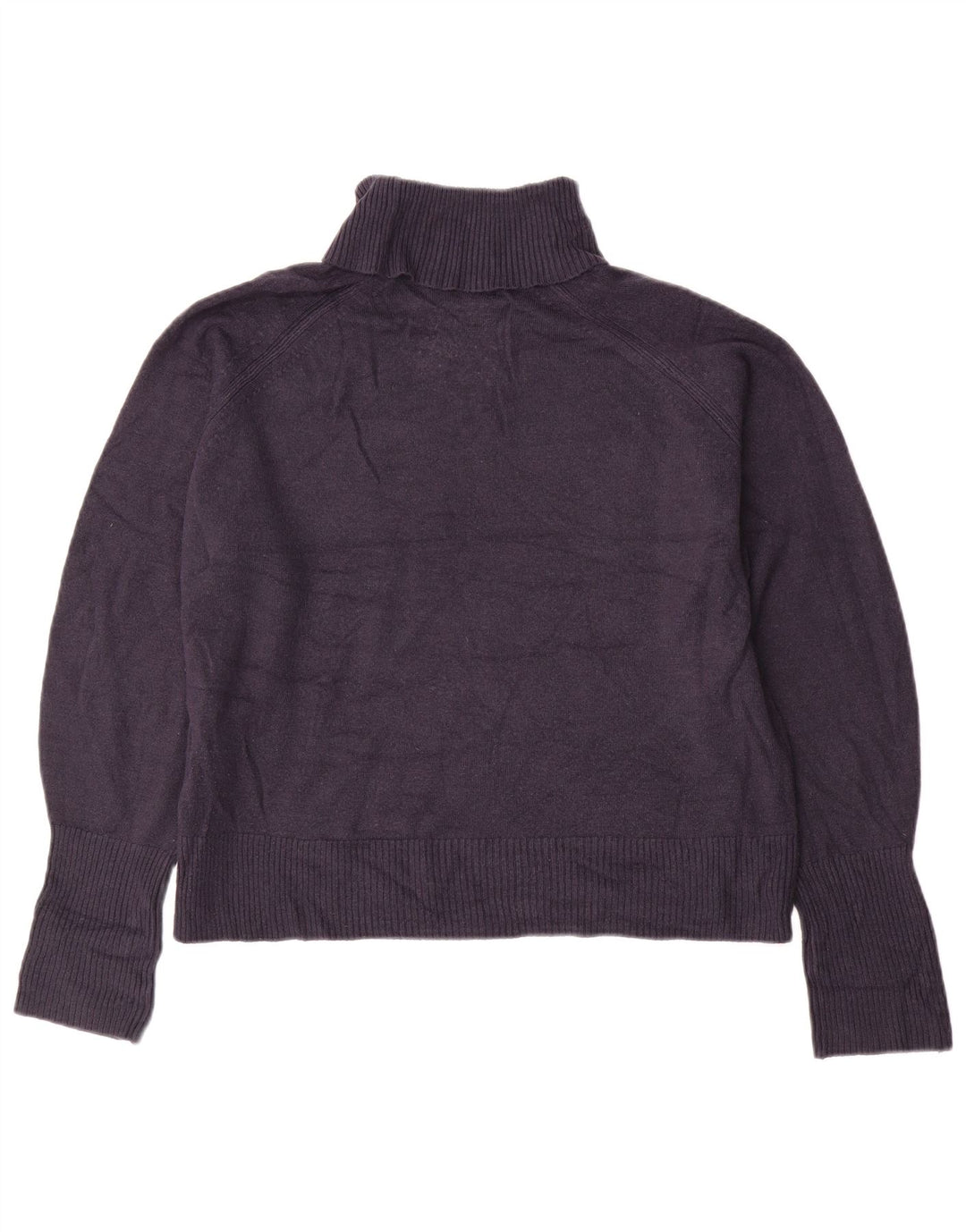 Suéter feminino Marks & Spencer com gola redonda Reino Unido 16 grande azul marinho
