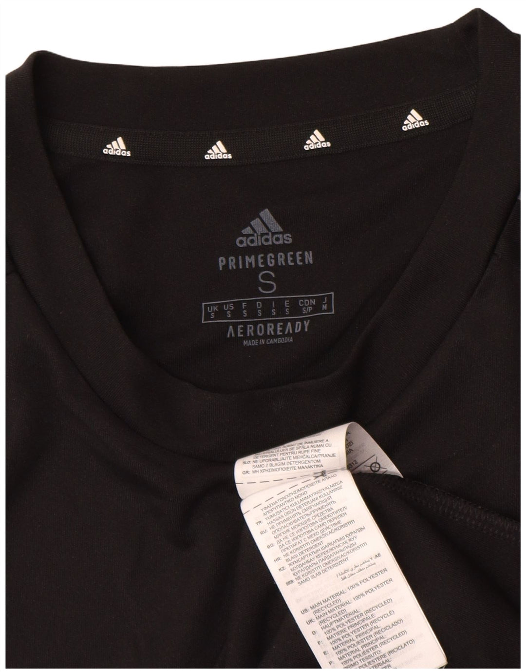 Camiseta Adidas Masculina Aeroready Graphic Top Pequeno Poliéster Preto