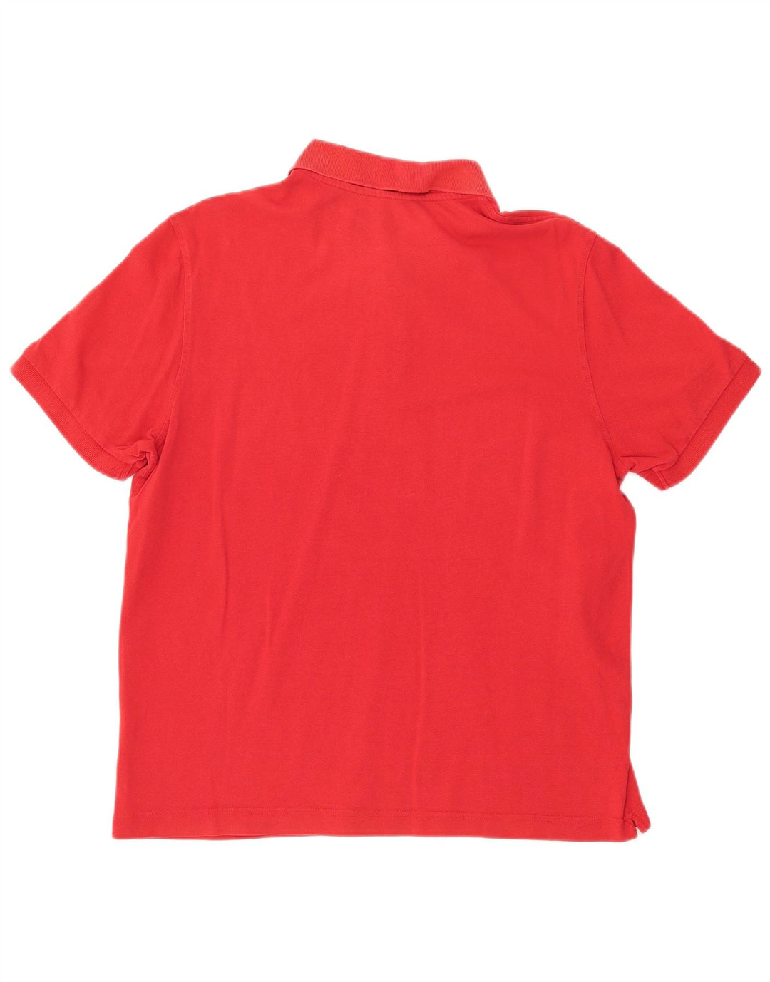 Camisa polo masculina LOTTO de algodão vermelho médio