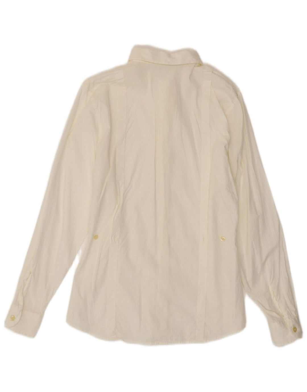 Camisa feminina Benetton IT 42 médio algodão branco