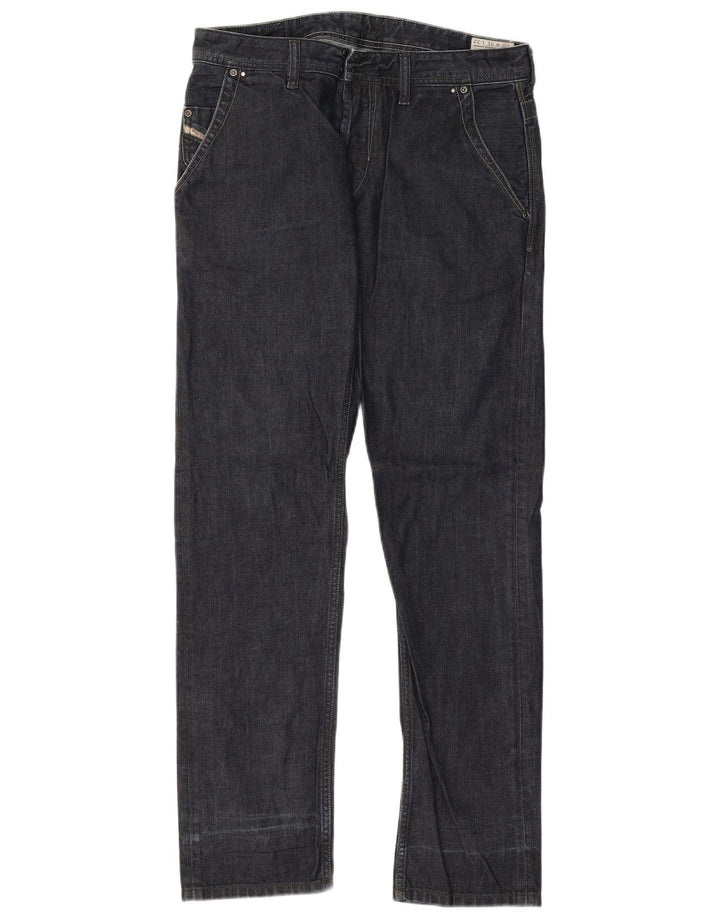 Diesel Masculino Bhetto Regular Slim Straight Jeans W31 L32 Azul Algodão