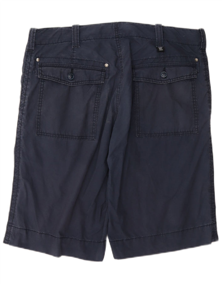 Calvin Klein Mens Chino Shorts W32 Médio Algodão Azul Marinho