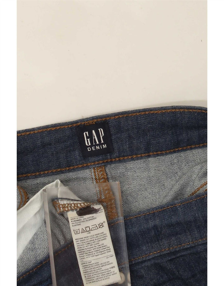 Jeans Slim Feminino Gap W32 L27 Algodão Azul Marinho