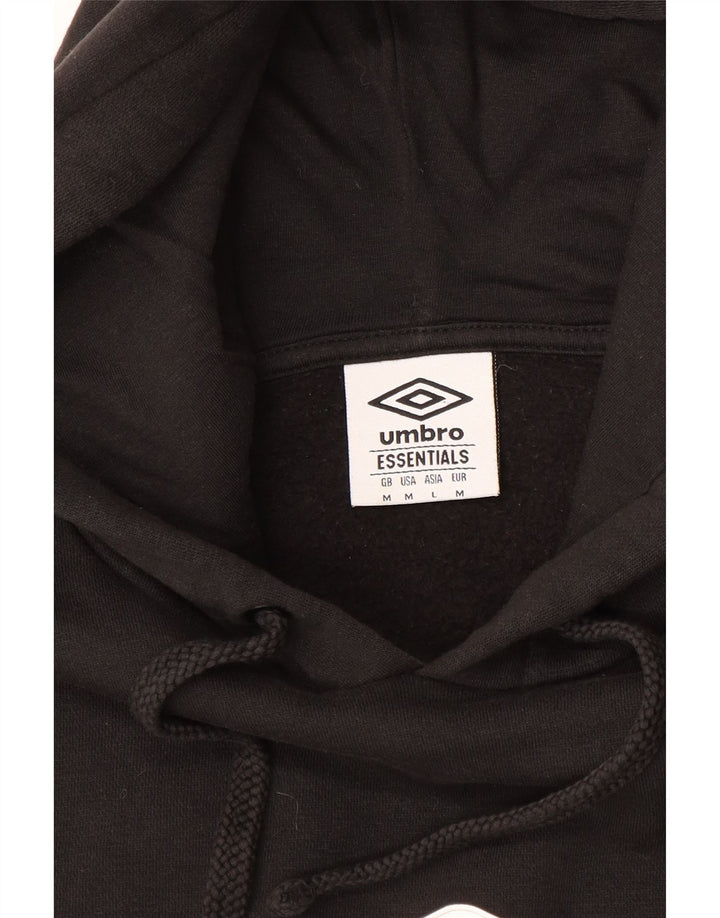 Suéter gráfico masculino Umbro com capuz médio preto