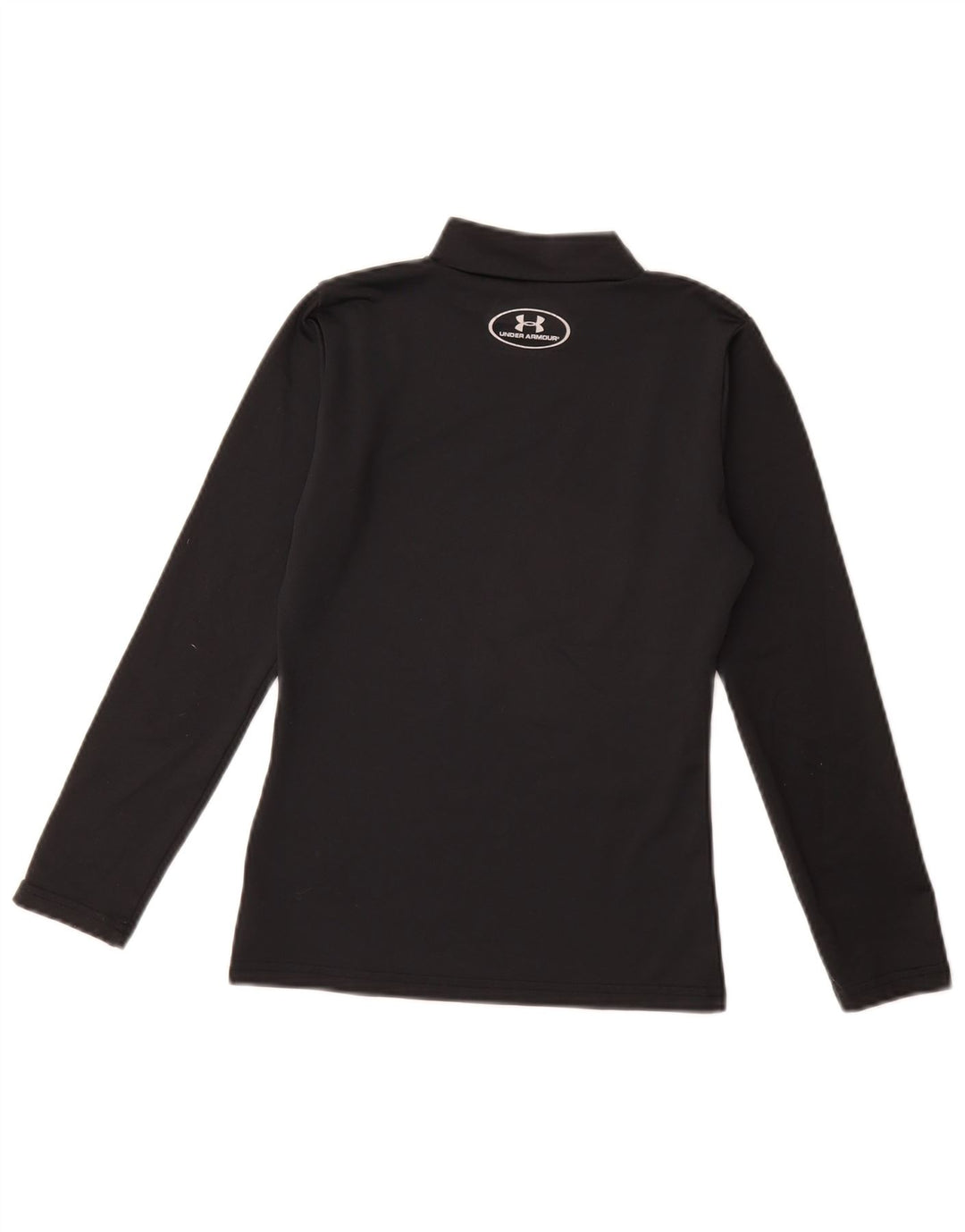 UNDER ARMOUR Girls Cold Gear Top manga comprida 9-10 anos médio preto