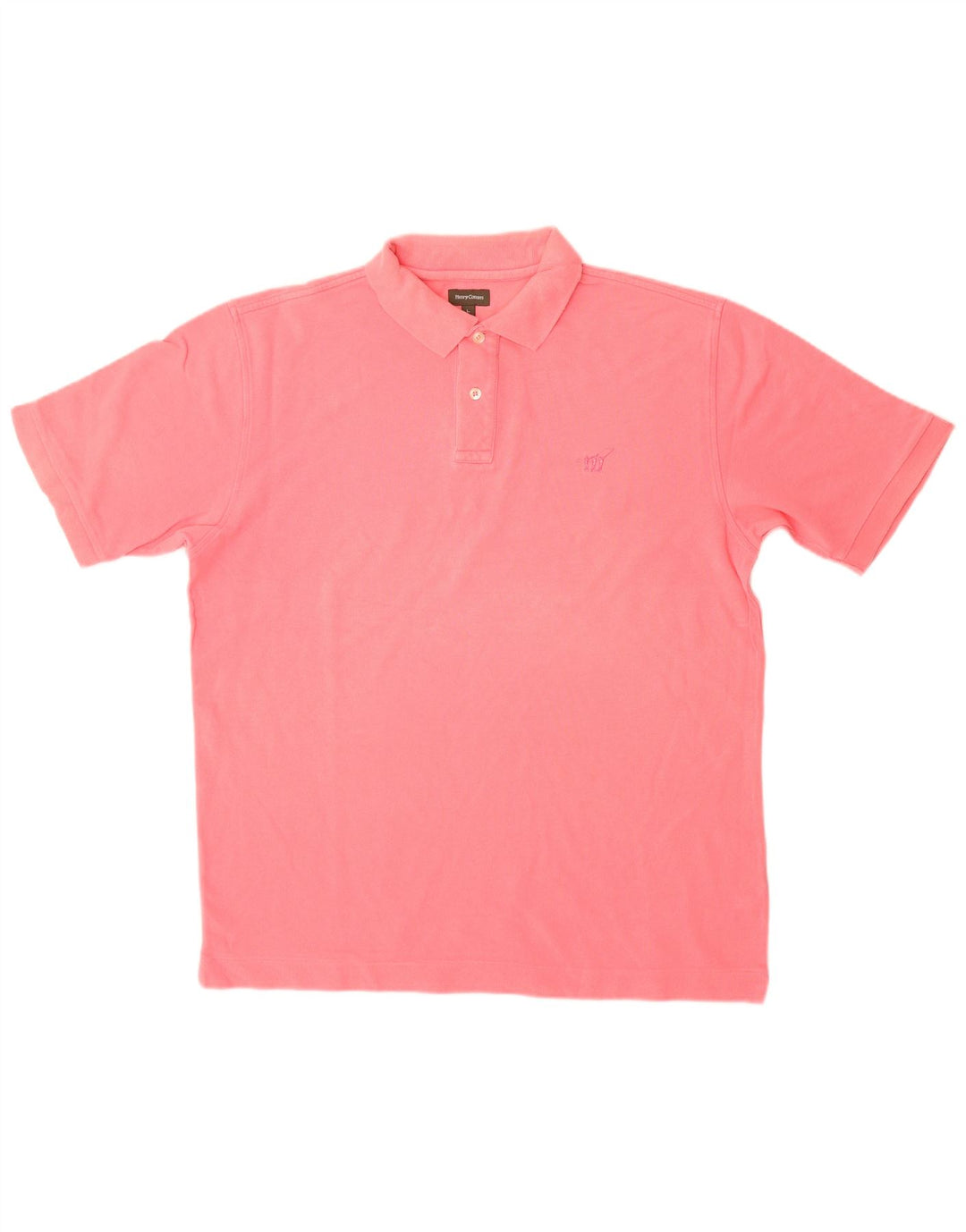 Camisa polo masculina Henry Cottons grande algodão rosa