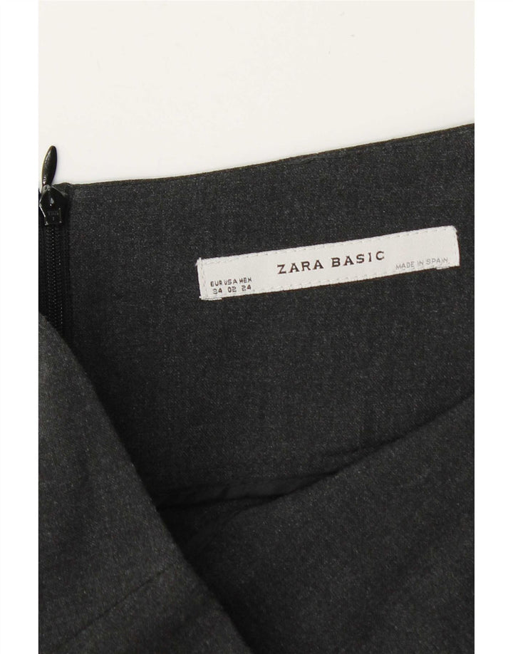 Saia lápis feminina Zara EU 34 2XS W24 cinza