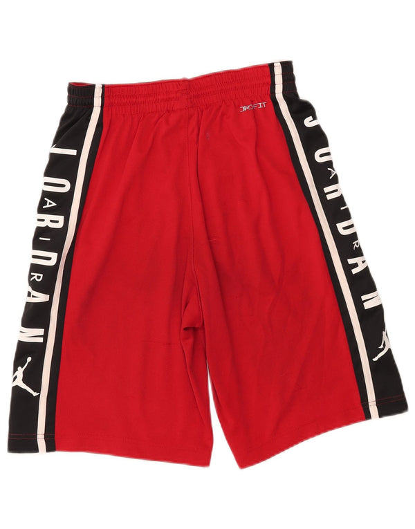 Shorts esportivos gráficos JORDAN Boys Dri Fit 13-14 anos XL vermelho colorblock