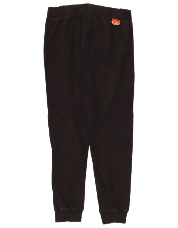 Calça de treino feminina Superdry Joggers UK 14 algodão preto médio