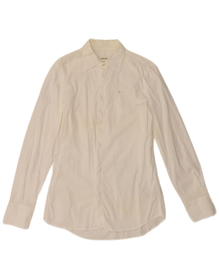 Camisa masculina Diesel médio algodão branco