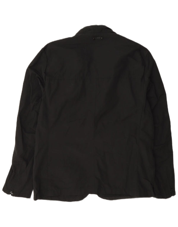 Jaqueta blazer masculina Dkny com 3 botões Reino Unido 40 grande algodão preto