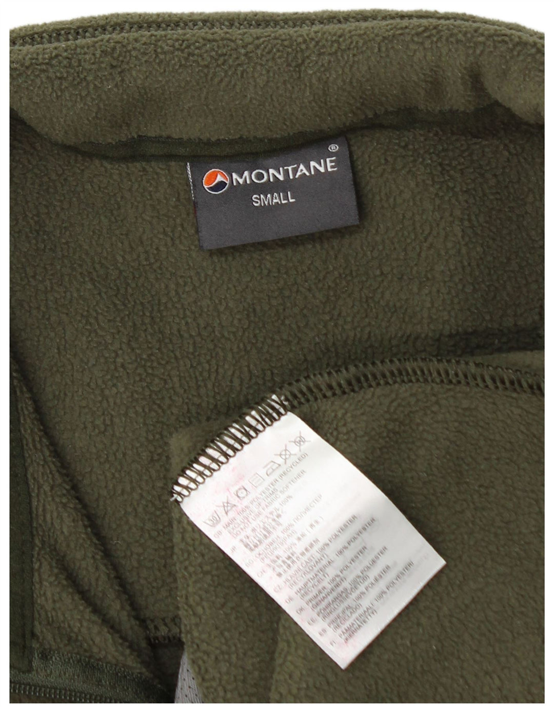Jaqueta masculina de lã Montane UK 36 poliéster cáqui pequeno