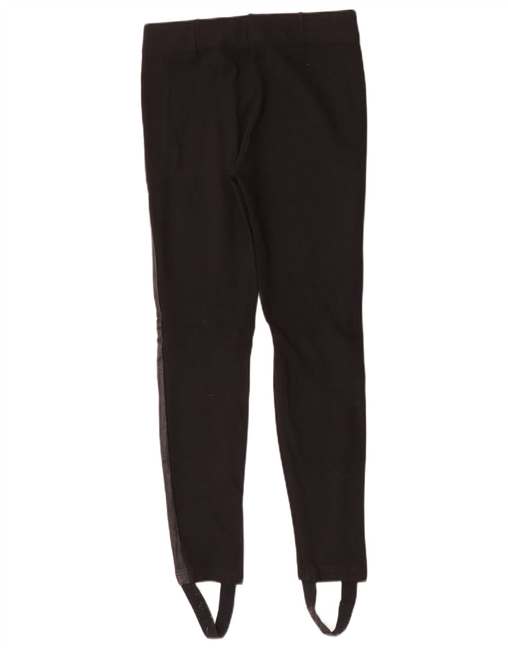 Zara Womens Trafaluc Stirrup Leggings UK 12 Medium Black Viscose