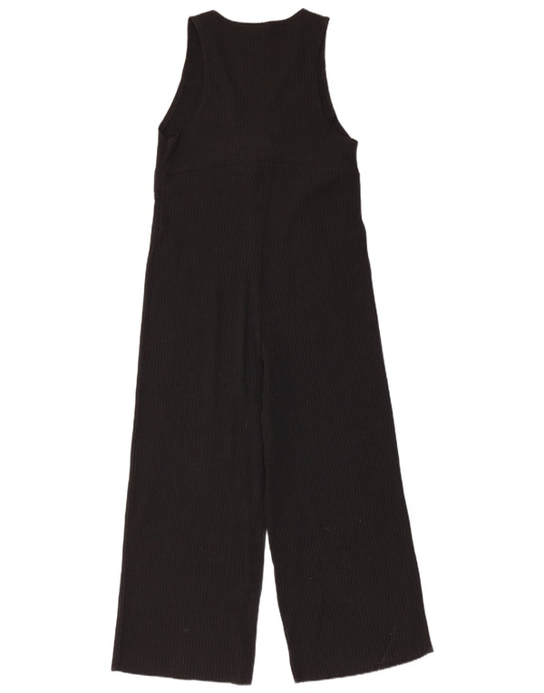 Macacão feminino sem mangas Zara UK 12 algodão preto médio