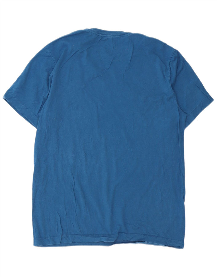 Camiseta masculina Nike Top pequeno algodão azul