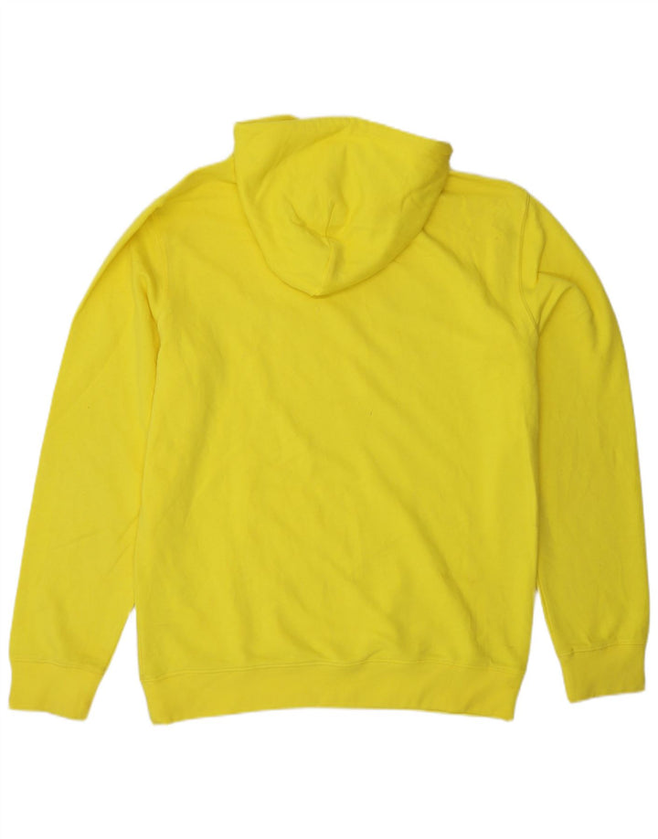 Jumper masculino com capuz gráfico Champion grande algodão amarelo