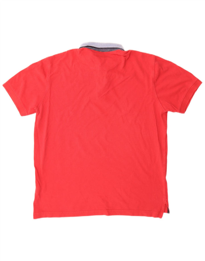 MASSIMO DUTTI Mens Polo Shirt XL Red Cotton