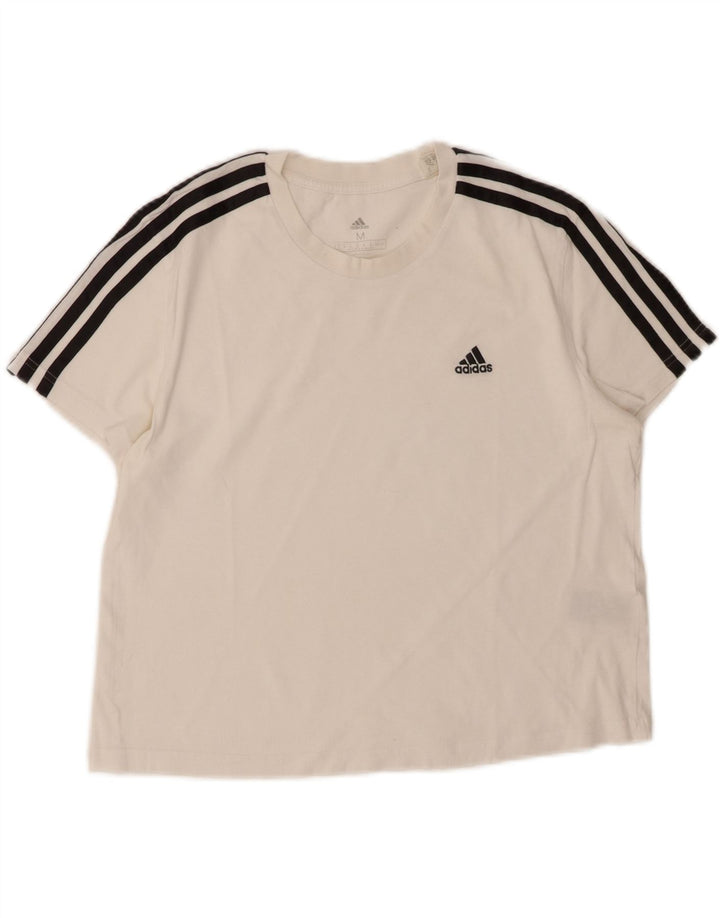 Camiseta Adidas Feminina Graphic Top UK 14 Médio Algodão Branco