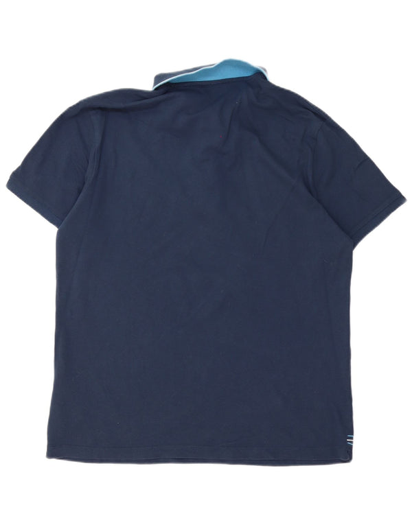 Camisa polo masculina Gas XL azul marinho algodão