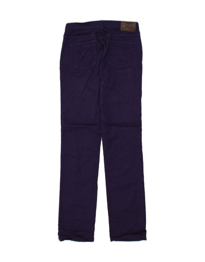 FAY Womens Slim Casual Trousers W28 L32  Purple Cotton Vintage Fay and Second-Hand Fay from Messina Hembry 