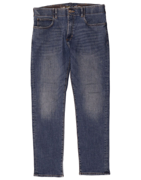 Lee Mens Extreme Motion Slim Jeans W36 L32 Azul Algodão