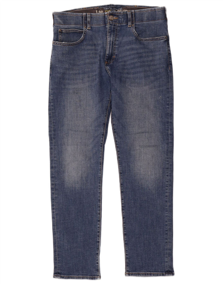 Lee Mens Extreme Motion Slim Jeans W36 L32 Azul Algodão