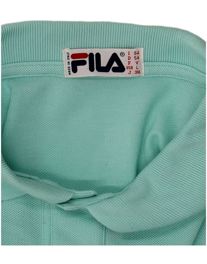 Camisa polo masculina FILA IT 54 XL turquesa