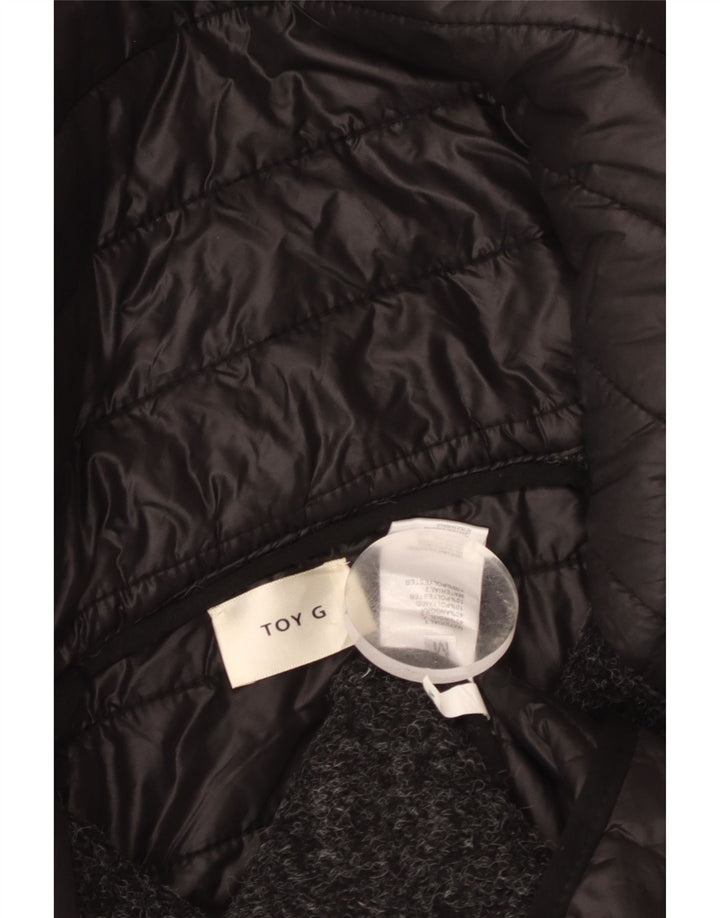 Sobretudo gráfico feminino Toy G UK 12 lã cinza médio