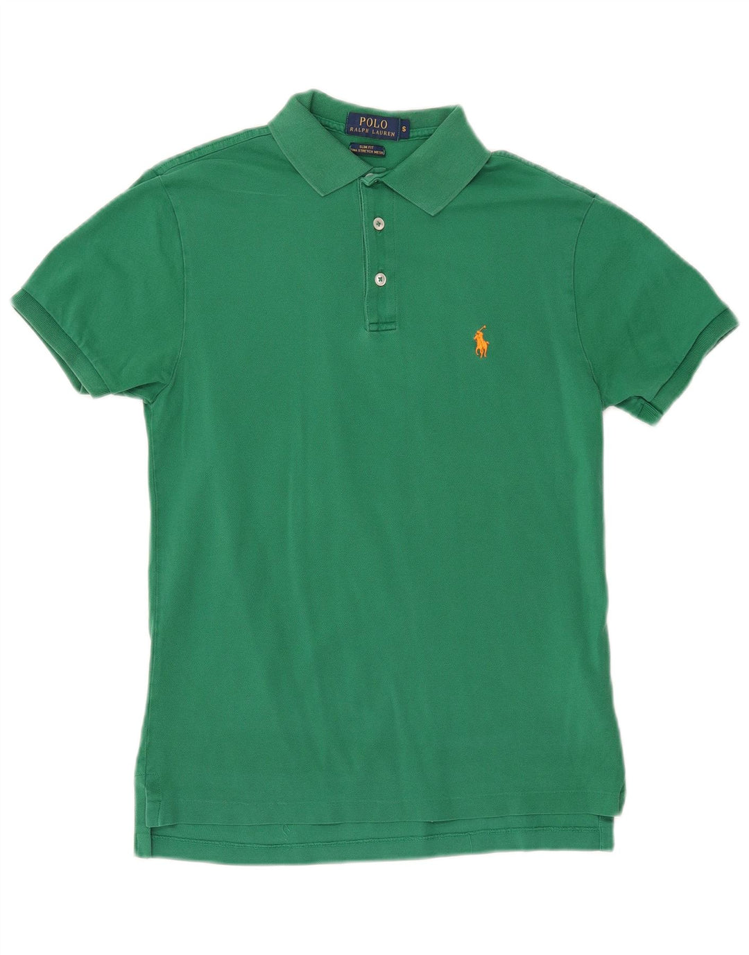POLO RALPH LAUREN Camisa polo masculina slim fit pequena algodão verde