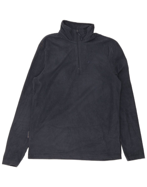 Mountain Warehouse Mens Zip Neck Fleece Jumper XS Azul Marinho Poliéster