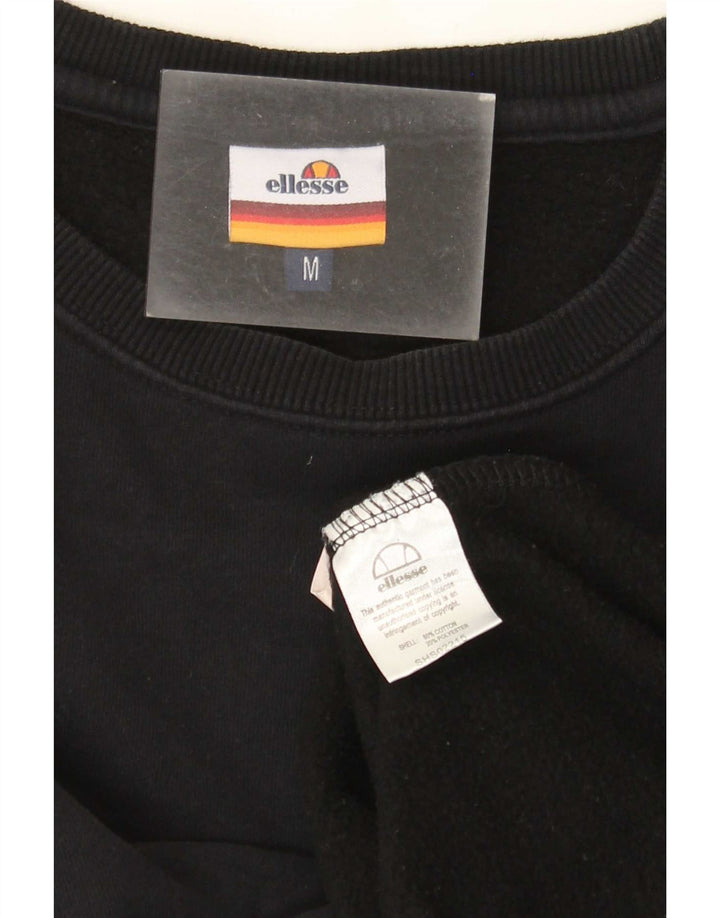 ELLESSE moletom masculino jumper médio algodão preto