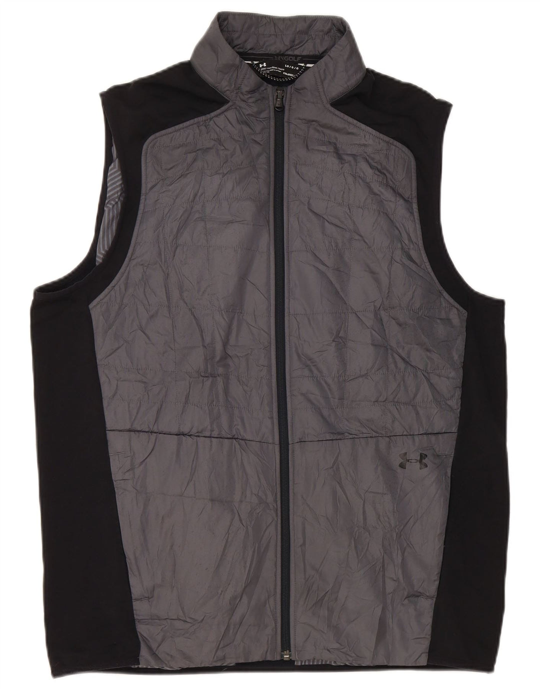 Under Armour Masculino acolchoado Gilet UK 40 grande cinza Colourblock poliéster