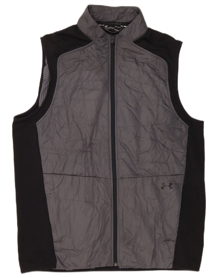 Under Armour Masculino acolchoado Gilet UK 40 grande cinza Colourblock poliéster