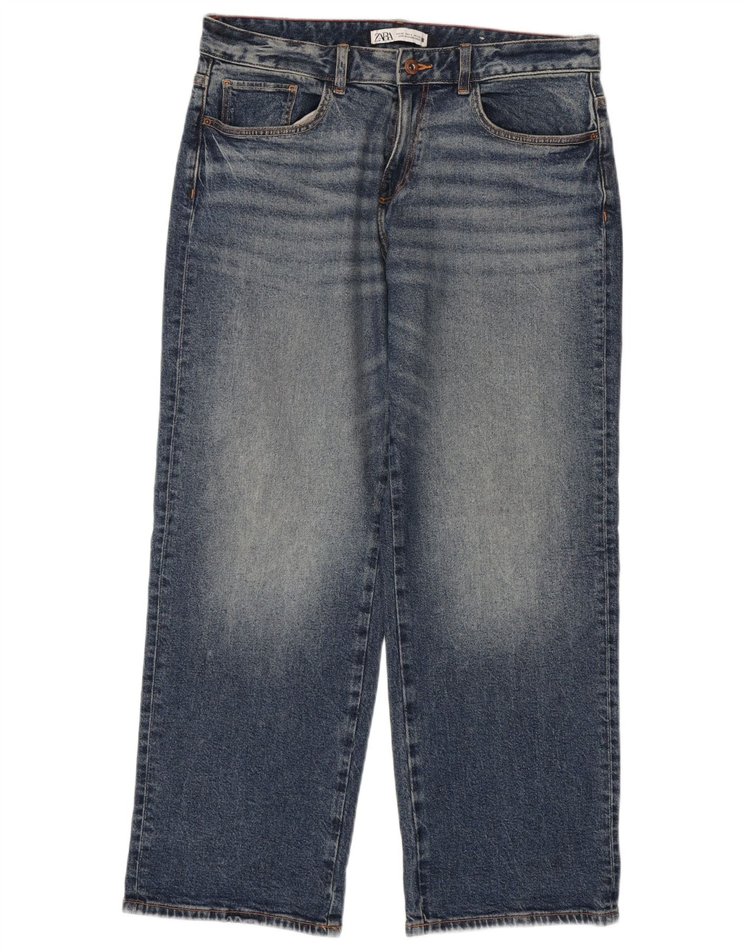 Zara Womens Loose Jeans EU 40 Médio W30 L29 Azul Algodão