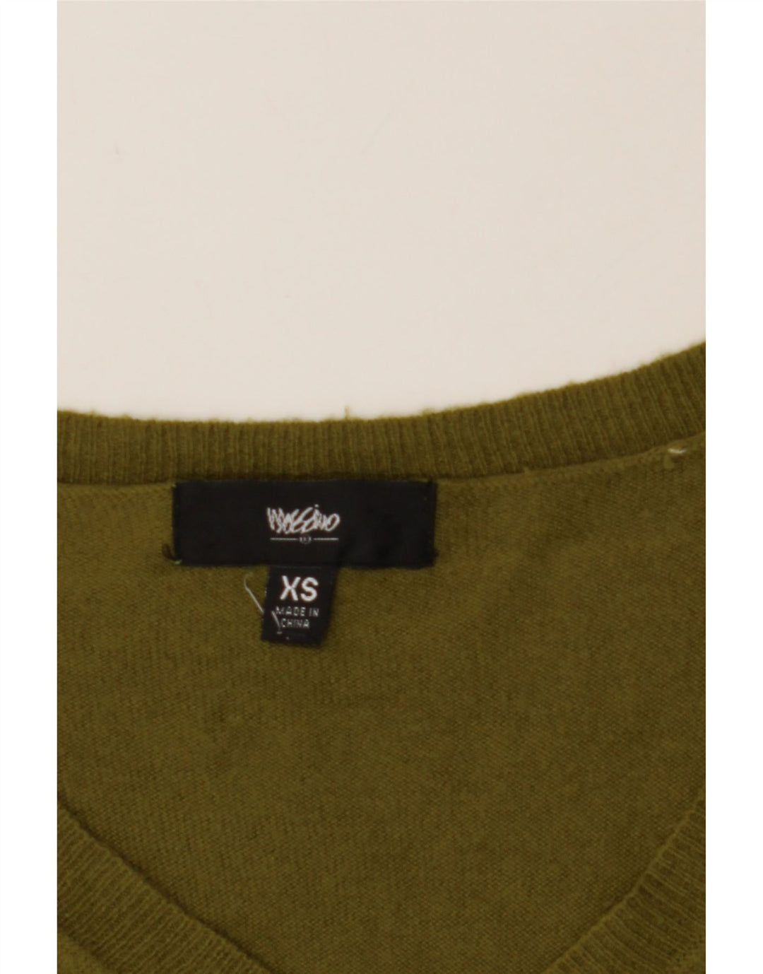 MOSSIMO Womens V-Neck Jumper Sweater UK 6 XS Green Nylon Vintage Mossimo and Second-Hand Mossimo from Messina Hembry 