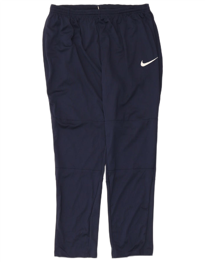 Calça de treino masculina Nike XL azul marinho poliéster esportivo