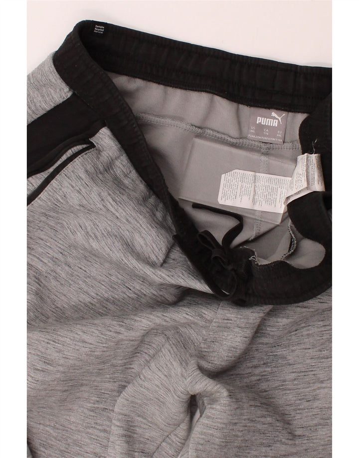 PUMA Mens Tracksuit Trousers 2XL  Grey Colourblock Cotton Vintage Puma and Second-Hand Puma from Messina Hembry 