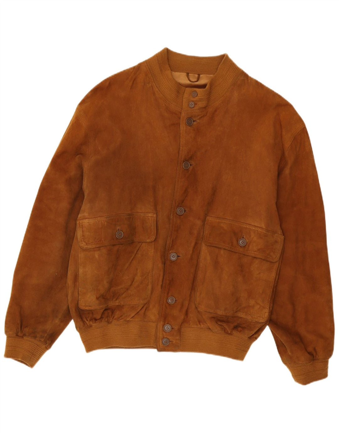 Maxi Milian Jaqueta bomber masculina de camurça IT 58 4XL marrom