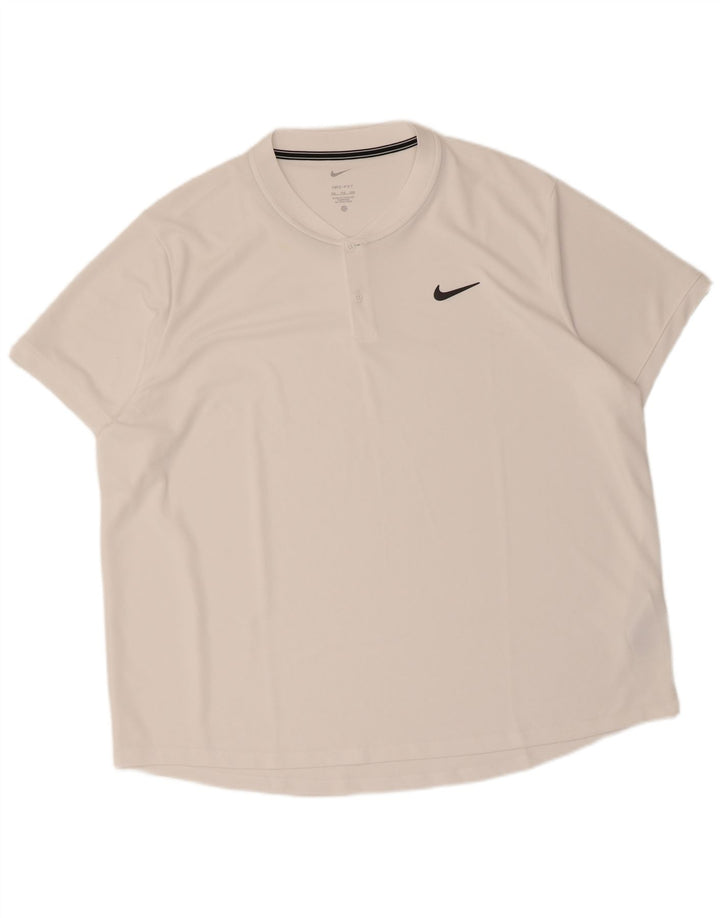 Camiseta masculina Nike Dri Fit Top 2XL poliéster branco