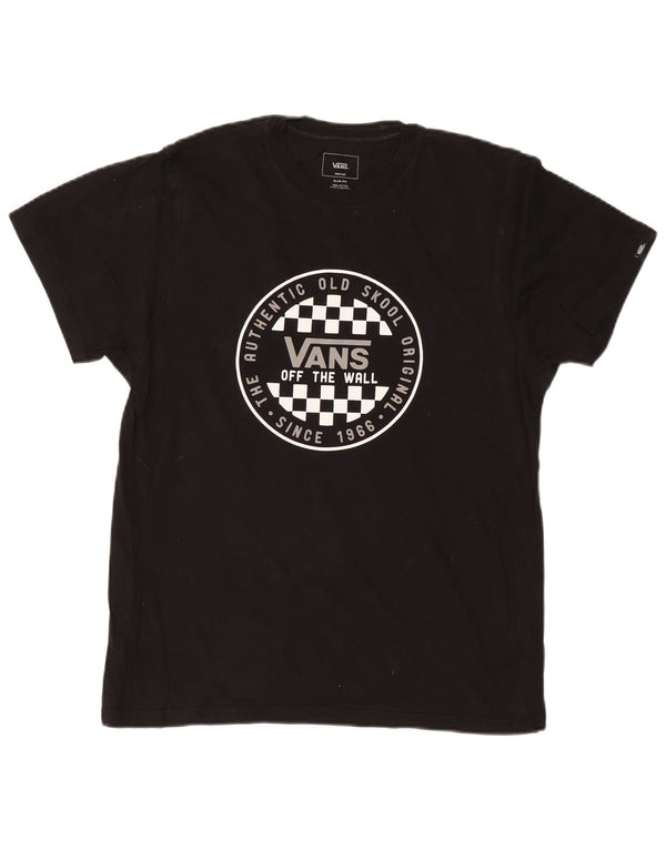 Camiseta masculina VANS Slim Fit Graphic Top Médio Algodão Preto