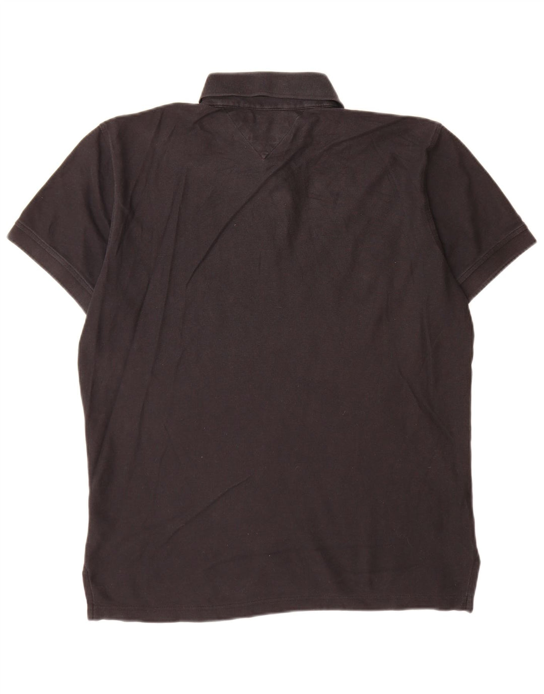 Camisa polo masculina Tommy Hilfiger Regular Fit grande algodão preto