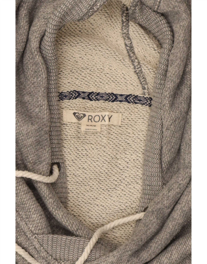 Jumper com capuz feminino Roxy UK 14 cinza médio