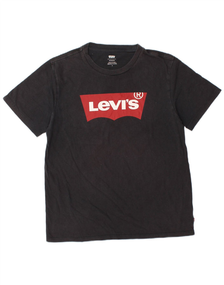 Camiseta feminina Levi's Standard Graphic UK 14 Médio Preto