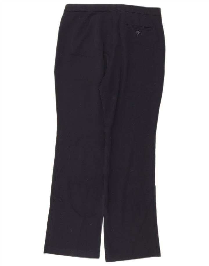 Calça casual feminina Marks & Spencer Reino Unido 12 médio W30 L30 azul marinho