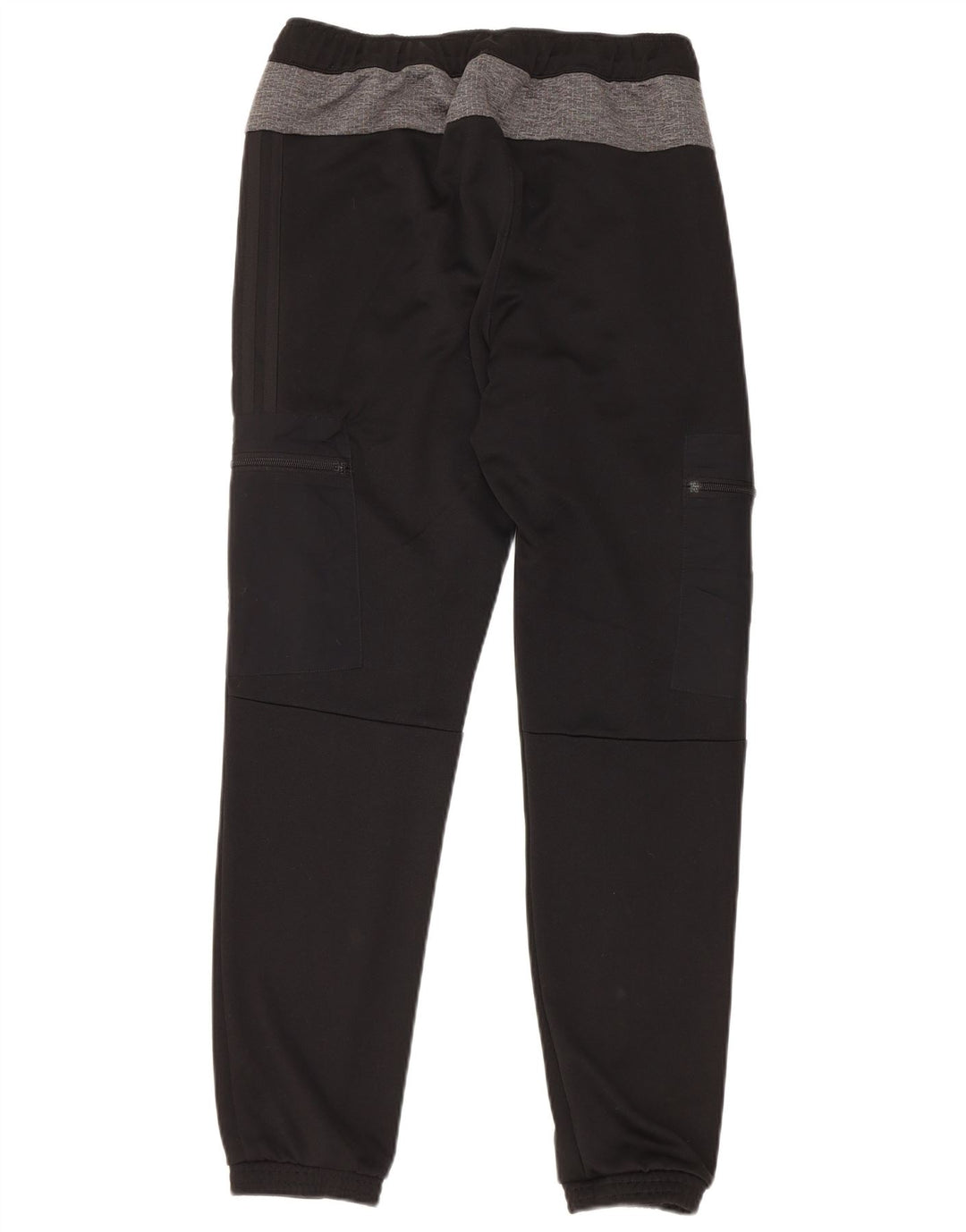 ADIDAS Mens Cargo Calças de treino Joggers Pequeno Poliéster Preto